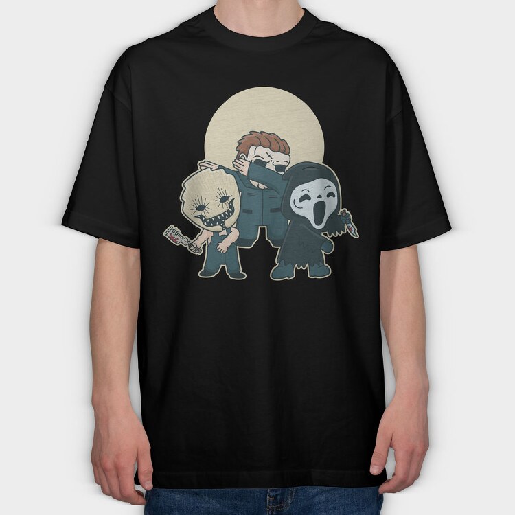 Horror Cartoons, Tricou Oversize Barbati (Unisex)