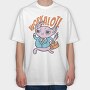 Axolotl Worker, Tricou Oversize Barbati (Unisex)