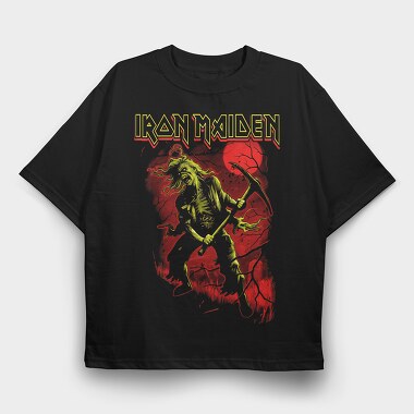 Iron Maiden 9, Tricou Oversize Barbati (Unisex)