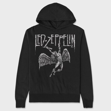 Led Zeppelin, Hanorac Oversize Barbati (Unisex)
