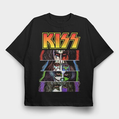 Kiss 6, Tricou Oversize Barbati (Unisex)