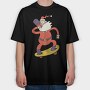 Skating Santa Juice, Tricou Oversize Barbati (Unisex)
