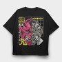 Cyber Oni, Tricou Oversize Barbati (Unisex)