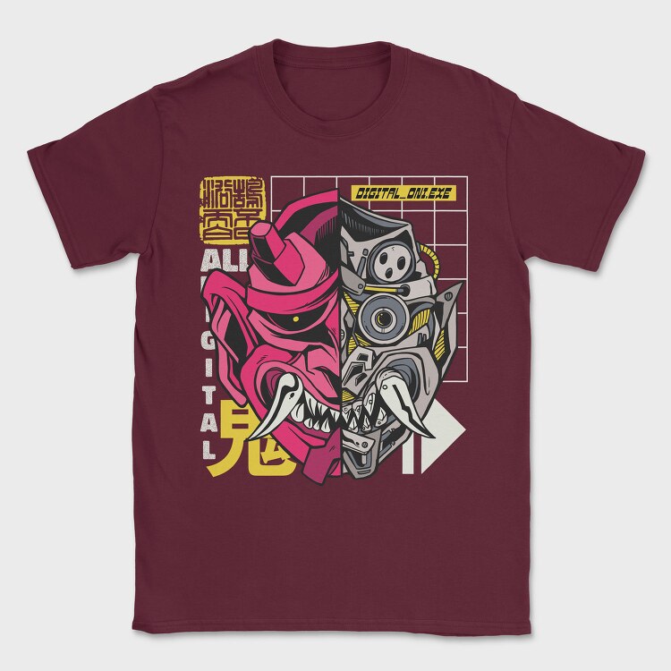 Cyber Oni, Tricou Barbati (Unisex)