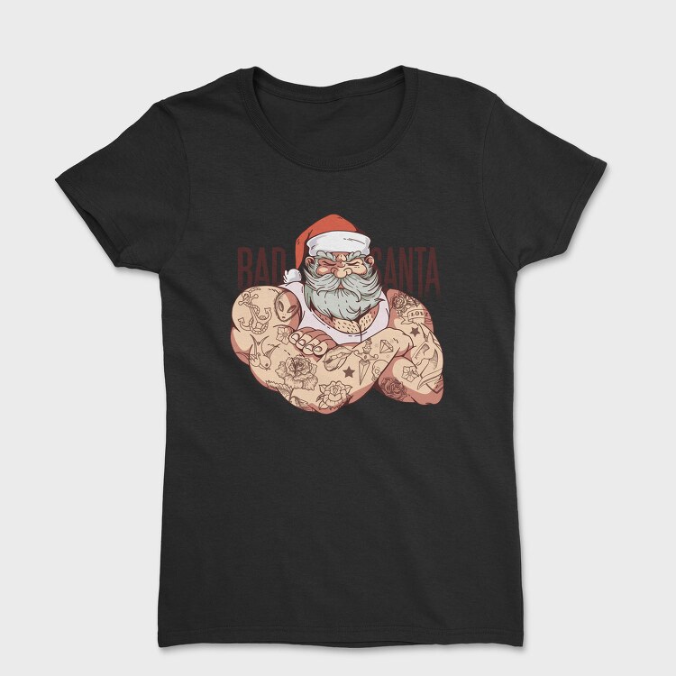 Bad Tattoo Santa, Tricou Femei