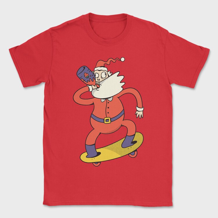 Skating Santa Juice, Tricou Barbati (Unisex)