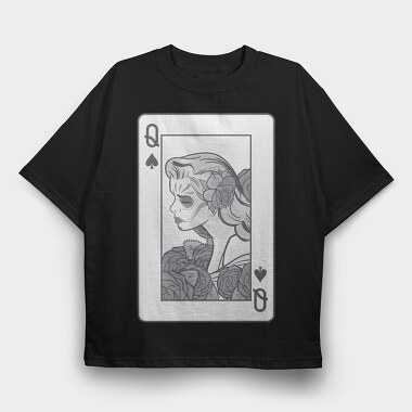 Poker Card, Tricou Oversize Barbati (Unisex)