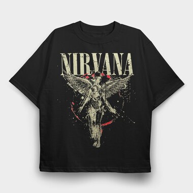 Nirvana 2, Tricou Oversize Barbati (Unisex)
