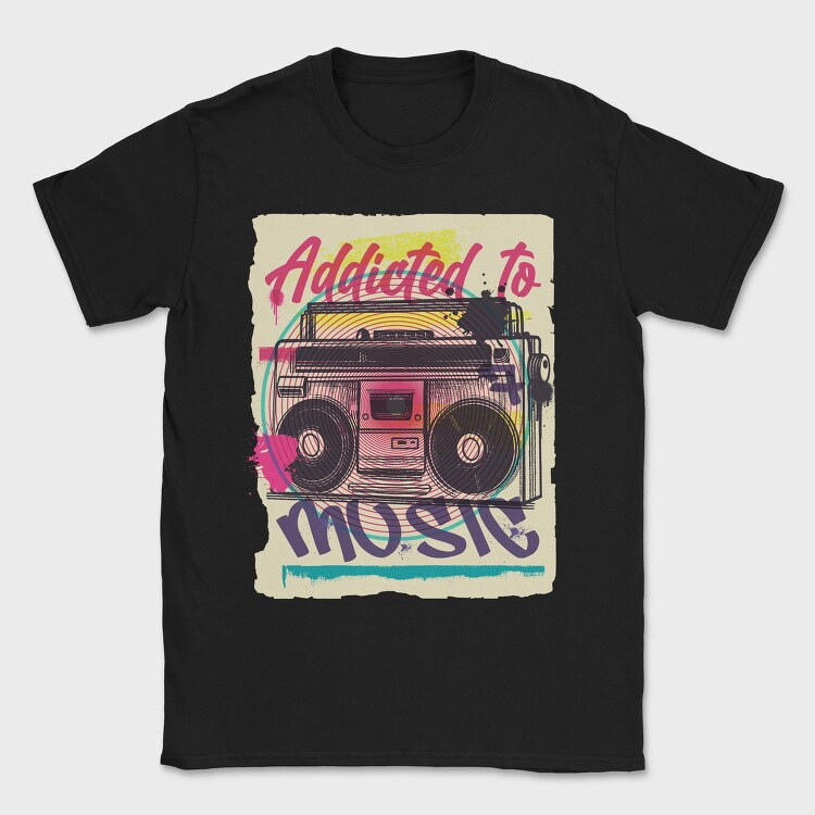 Boombox, Tricou Barbati (Unisex)