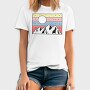 Retro Mountain Sunset, Tricou Barbati (Unisex)