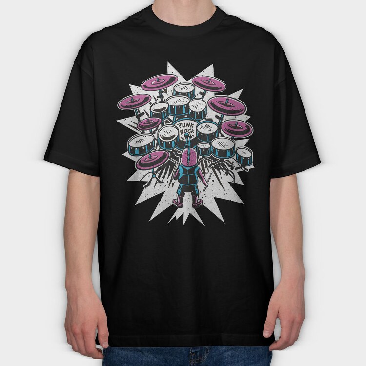 Baby Drummer, Tricou Oversize Barbati (Unisex)