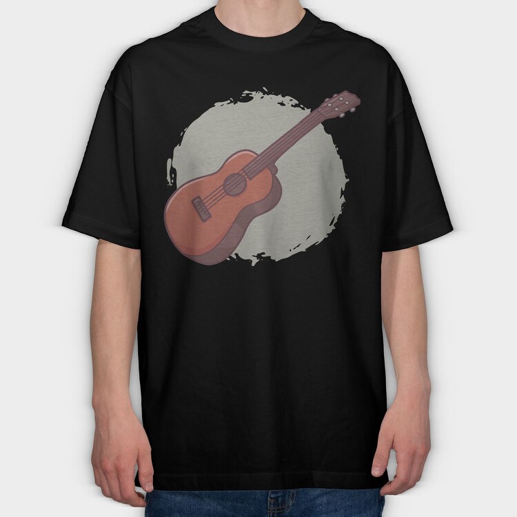 Ukelele, Tricou Oversize Barbati (Unisex)