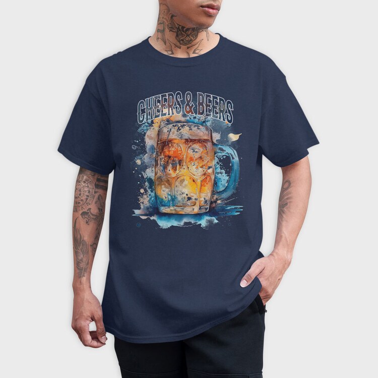 Cheers and Beers, Tricou Barbati (Unisex)