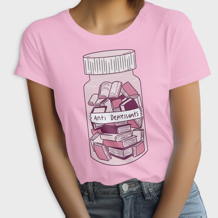 Anti Depressants Books, Tricou Femei