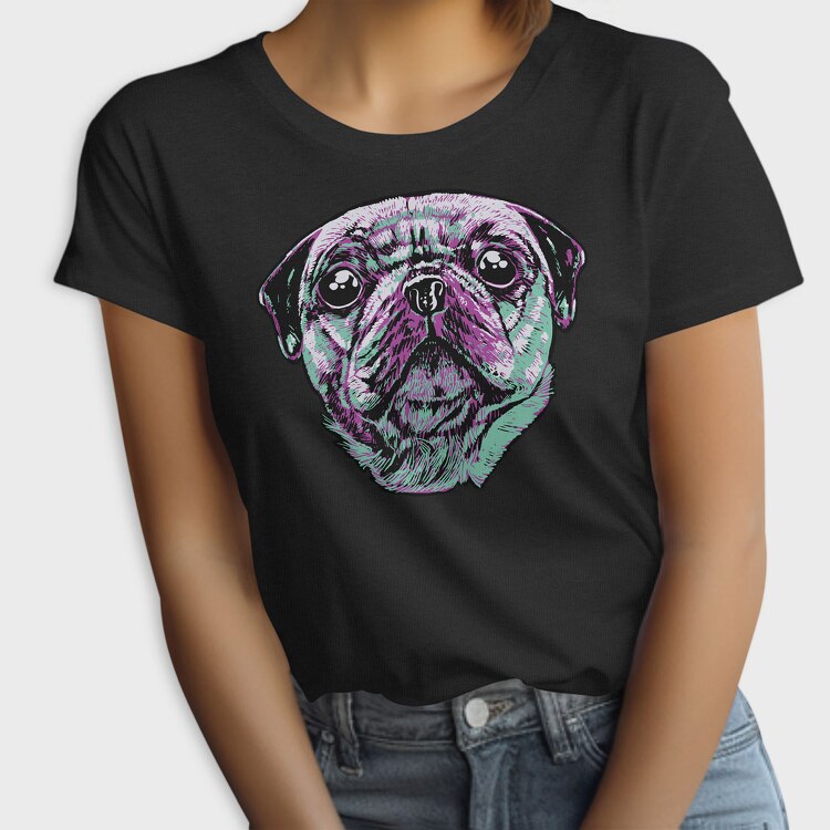 Three Color Pug, Tricou Femei