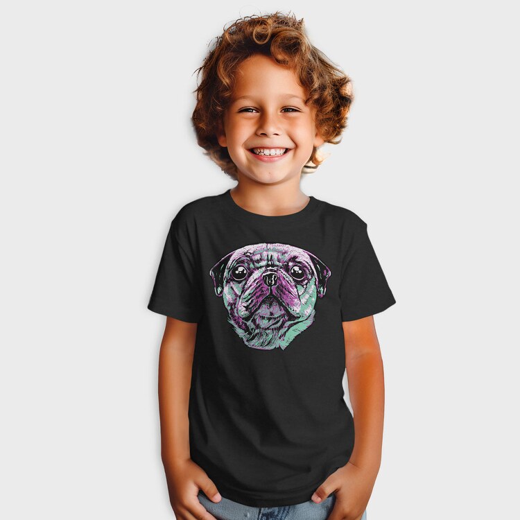 Three Color Pug, Tricou Copii