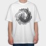 Axolotl Yin Yang Balance, Tricou Oversize Barbati (Unisex)