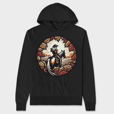 Autumn Cowgirl, Hanorac Oversize Barbati (Unisex)