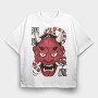 Awesome Hannya Demon Mask, Tricou Oversize Barbati (Unisex)
