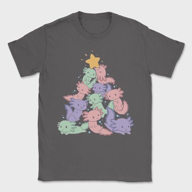 Axolotl Christmas Tree, Tricou Barbati (Unisex)