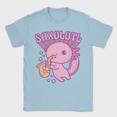 Axolotl Playing Saxophone Saxolotl, Tricou Barbati (Unisex)