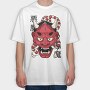Awesome Hannya Demon Mask, Tricou Oversize Barbati (Unisex)