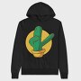 Dabbing Cactus, Hanorac Oversize Barbati (Unisex)