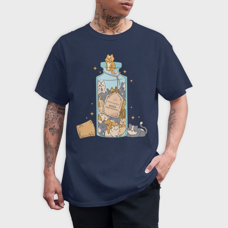 Antidepressants Cats, Tricou Barbati (Unisex)
