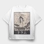 Samurai Drummer, Tricou Oversize Barbati (Unisex)
