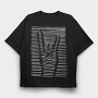 Rock Sign3 D, Tricou Oversize Barbati (Unisex)