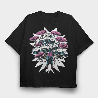 Baby Drummer, Tricou Oversize Barbati (Unisex)