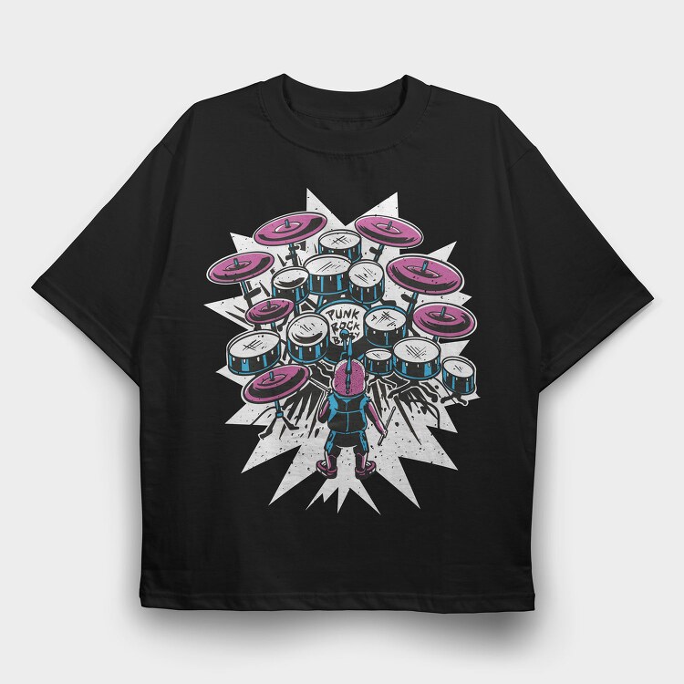 Baby Drummer, Tricou Oversize Barbati (Unisex)