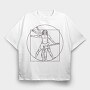 Man Guitar, Tricou Oversize Barbati (Unisex)