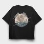 Drums Musician, Tricou Oversize Barbati (Unisex)