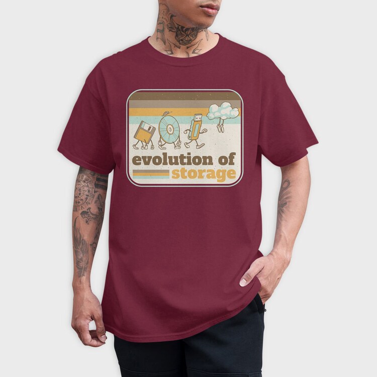Evolution of Storage Vintage, Tricou Barbati (Unisex)