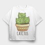 Catctus, Tricou Oversize Barbati (Unisex)