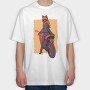 Cat Woman Motorbike, Tricou Oversize Barbati (Unisex)
