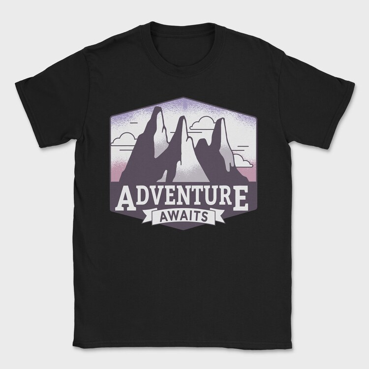 Adventure Awaits, Tricou Barbati (Unisex)