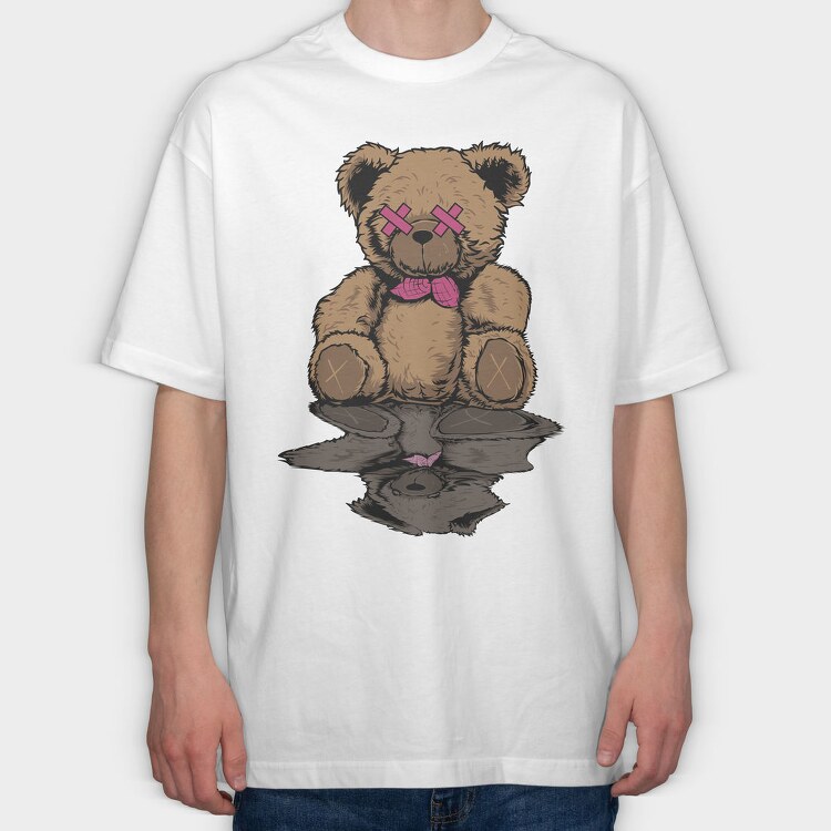 Broken Culture Bear, Tricou Oversize Barbati (Unisex)