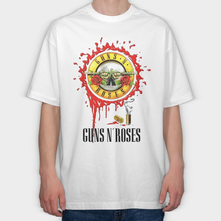Guns N Roses 4, Tricou Oversize Barbati (Unisex)