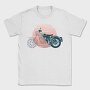 Vintage Geometric Motorbike, Tricou Barbati (Unisex)