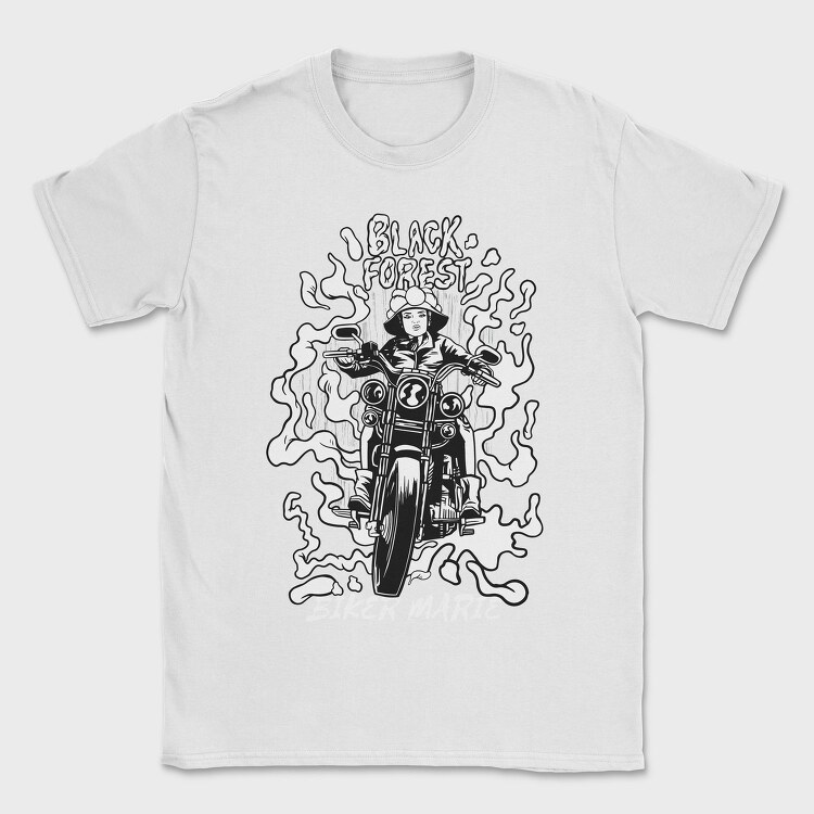 Biker Girl, Tricou Barbati (Unisex)