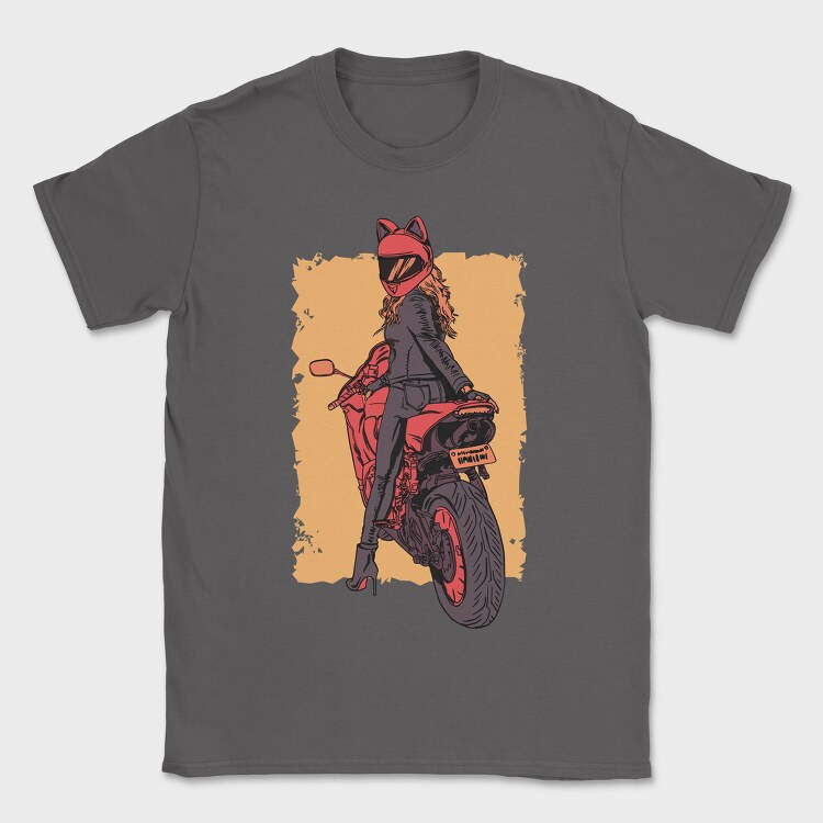 Cat Woman Motorbike, Tricou Barbati (Unisex)