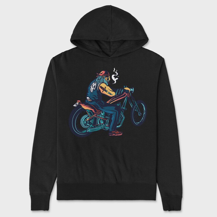 Chopper Rider, Hanorac Oversize Barbati (Unisex)