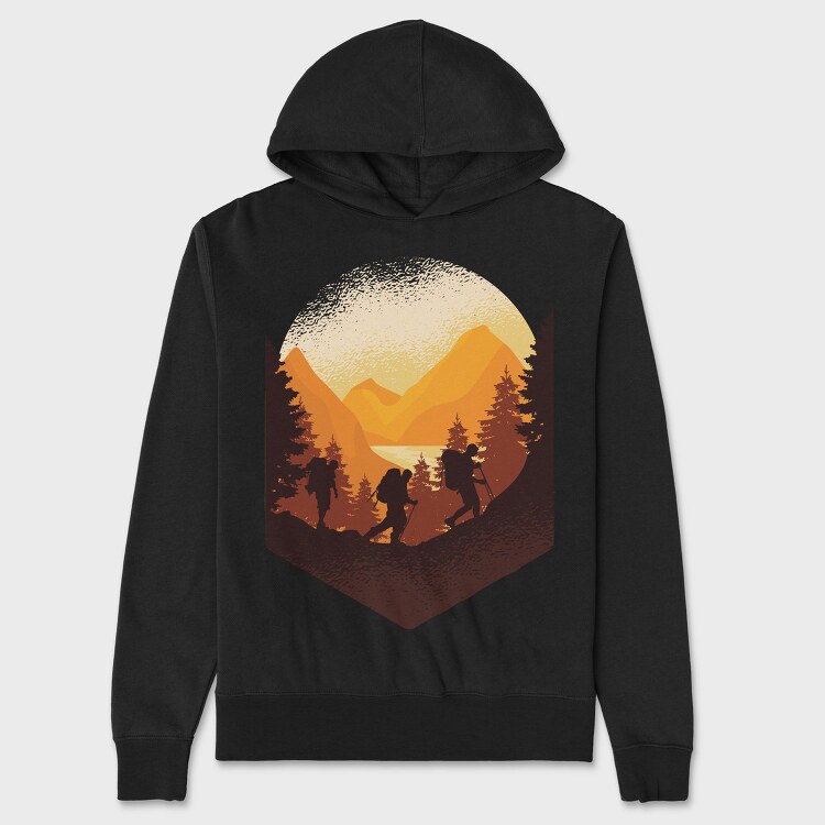 Mountain Hiking, Hanorac Oversize Barbati (Unisex)