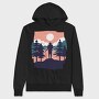 Hiking Sunset, Hanorac Oversize Barbati (Unisex)