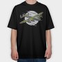Lancaster Bomber, Tricou Oversize Barbati (Unisex)