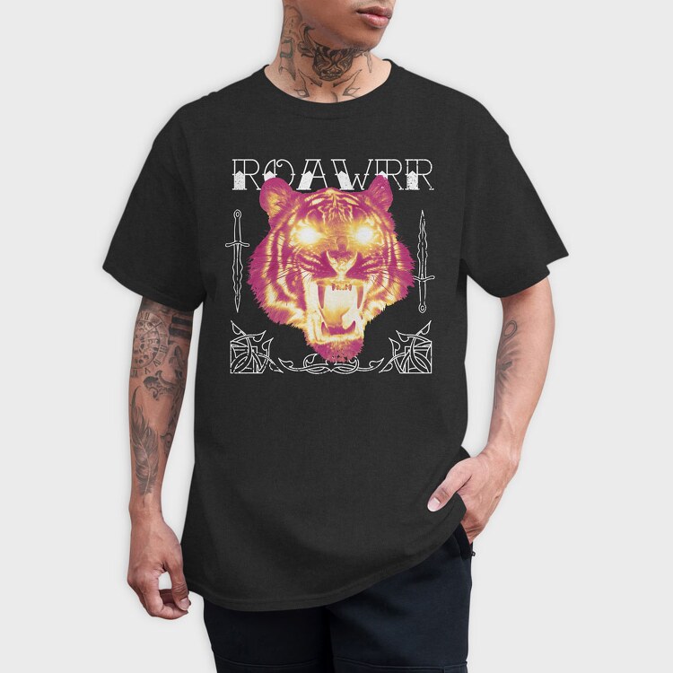 Tiger Roawrr, Tricou Barbati (Unisex)