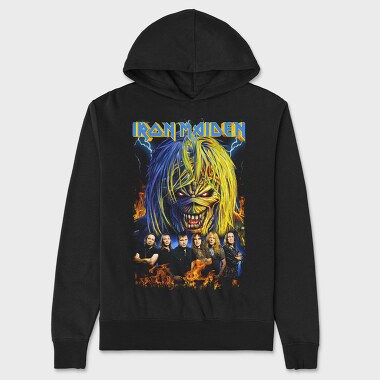 Iron Maiden 3, Hanorac Oversize Barbati (Unisex)