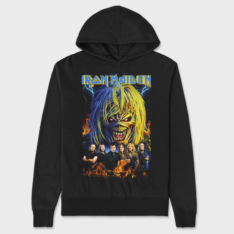 Iron Maiden 3, Hanorac Oversize Barbati (Unisex)
